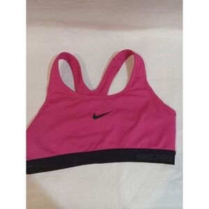 Nike Pro Pink Sports Bra Racerback Dri Fit Medium